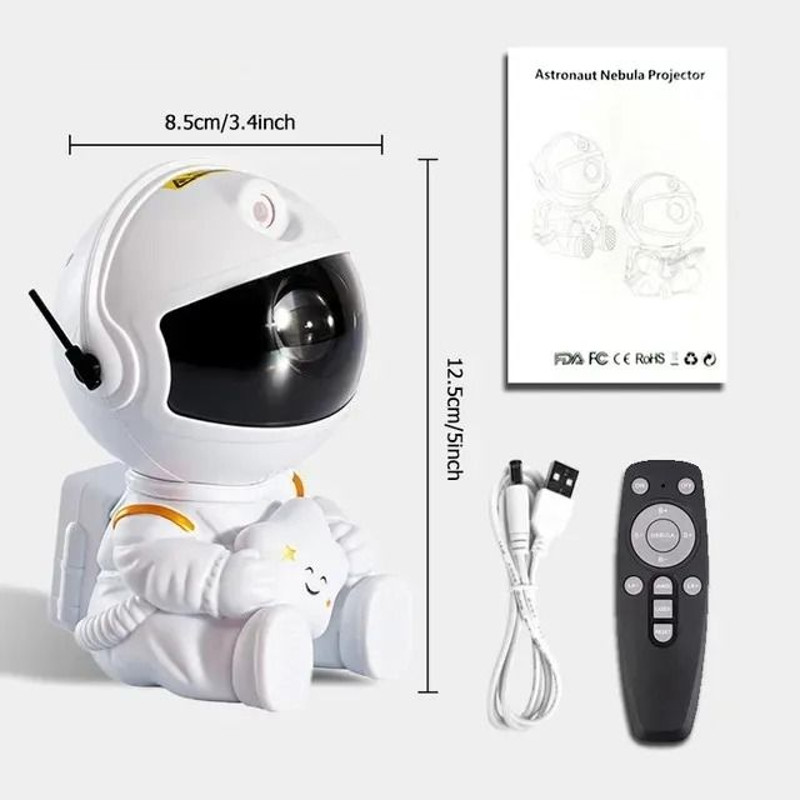 Astronaut Galaxy Star Projector LED Night Light For Kids And Bedroom Decorative Ambiance 7
