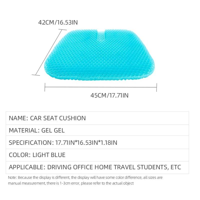 TPE Gel Seat Cushion Honeycomb Double Layer Square Pad For Office Chair Car Seat And Breathable Coo 1
