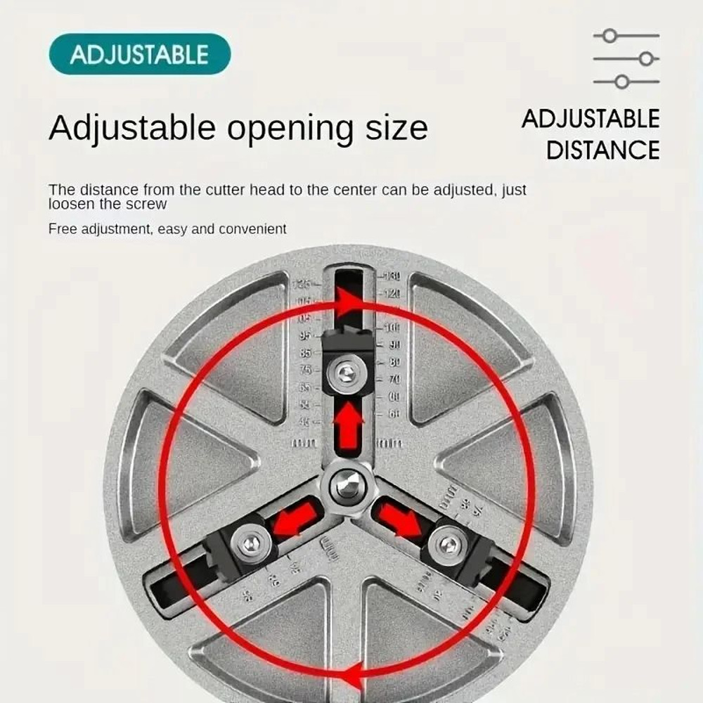 Adjustable Multifunction Hole Opener Drill Tool For Wood Drywall Plastic And Metal Plate Punching 2