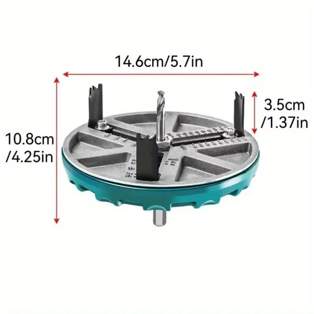 Adjustable Multifunction Hole Opener Drill Tool For Wood Drywall Plastic And Metal Plate Punching 5