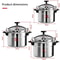 Heavy Duty Aluminum Pressure Cooker 3L 5L 7L Explosion Proof Pot For Gas Stove Cooking Fast Heat Di 5