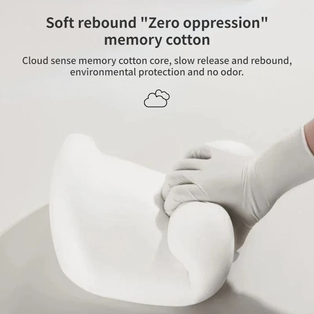 Car Memory Foam Neck And Lumbar Support Pillow Ergonomic Headrest Cushion For Driving Comfort And B 2