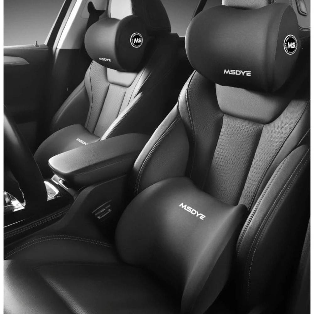 Car Seat Memory Foam Lumbar Shoulder Support Cushion Pillow For Comfortable Driving And Back Relief 4