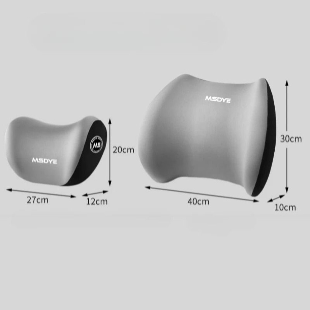 Car Seat Memory Foam Lumbar Shoulder Support Cushion Pillow For Comfortable Driving And Back Relief 5