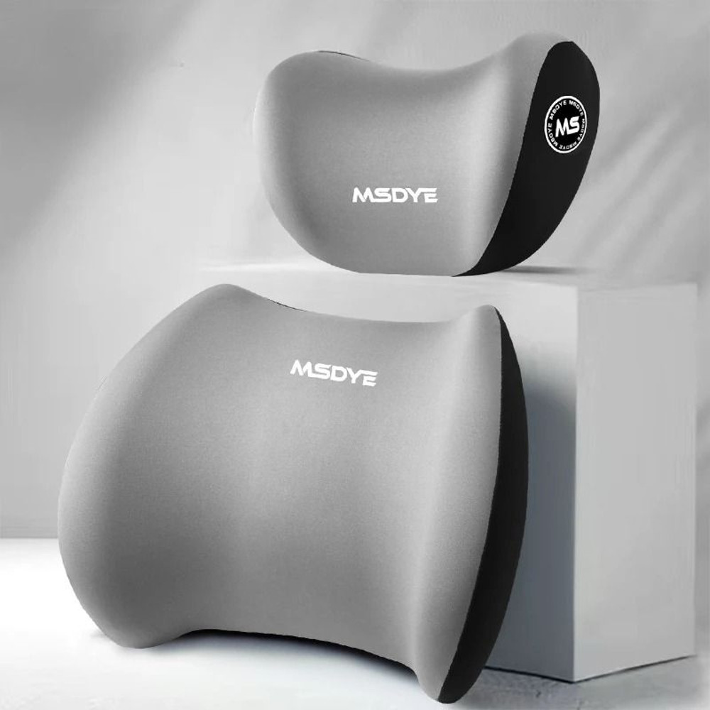 Car Seat Memory Foam Lumbar Shoulder Support Cushion Pillow For Comfortable Driving And Back Relief 11