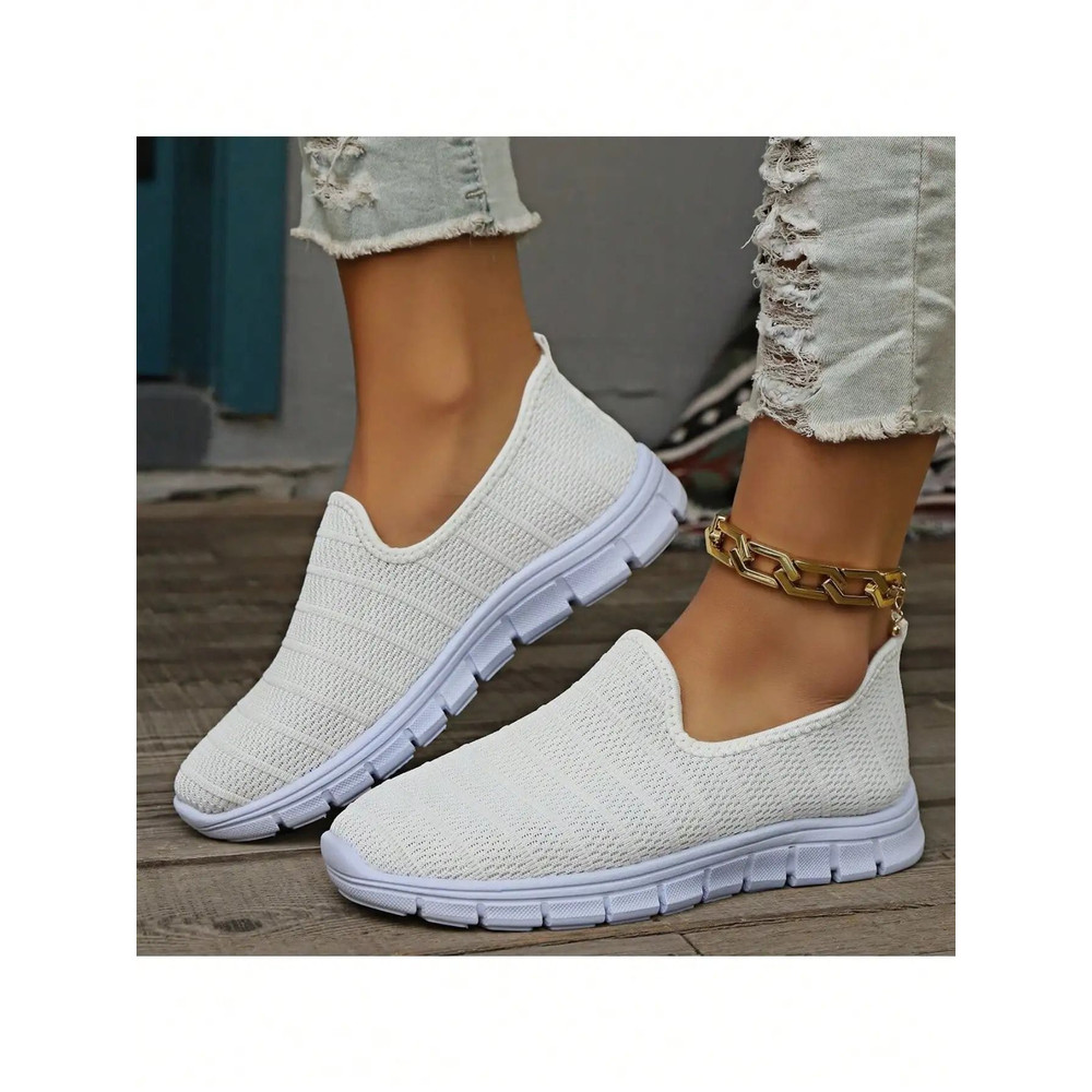 Womens Slip On Mesh Sneakers Summer Casual Lightweight Walking Loafers With Soft Sole And Breathabl 9