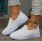 Womens Slip On Mesh Sneakers Summer Casual Lightweight Walking Loafers With Soft Sole And Breathabl 9