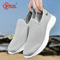 yrzl mens mesh sneakers lightweight non slip walking loafers breathable unisex tennis shoes for everyday wear