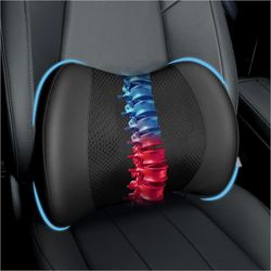 lumbar support memory foam back cushion for car office and wheelchair