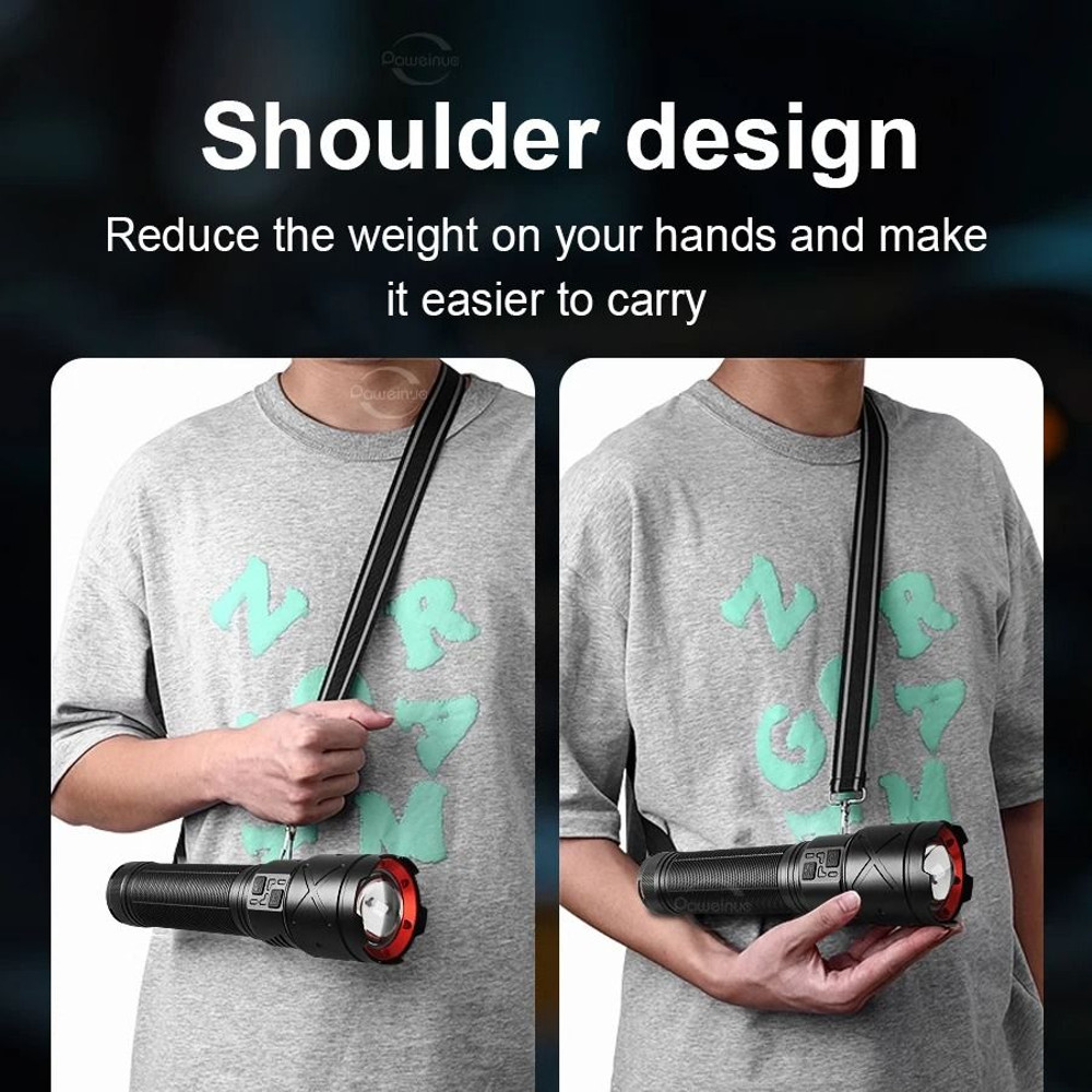 Rechargeable Ultra Bright LED Flashlight With Zoom USB Charging Waterproof Tactical Torch For Outdo 1