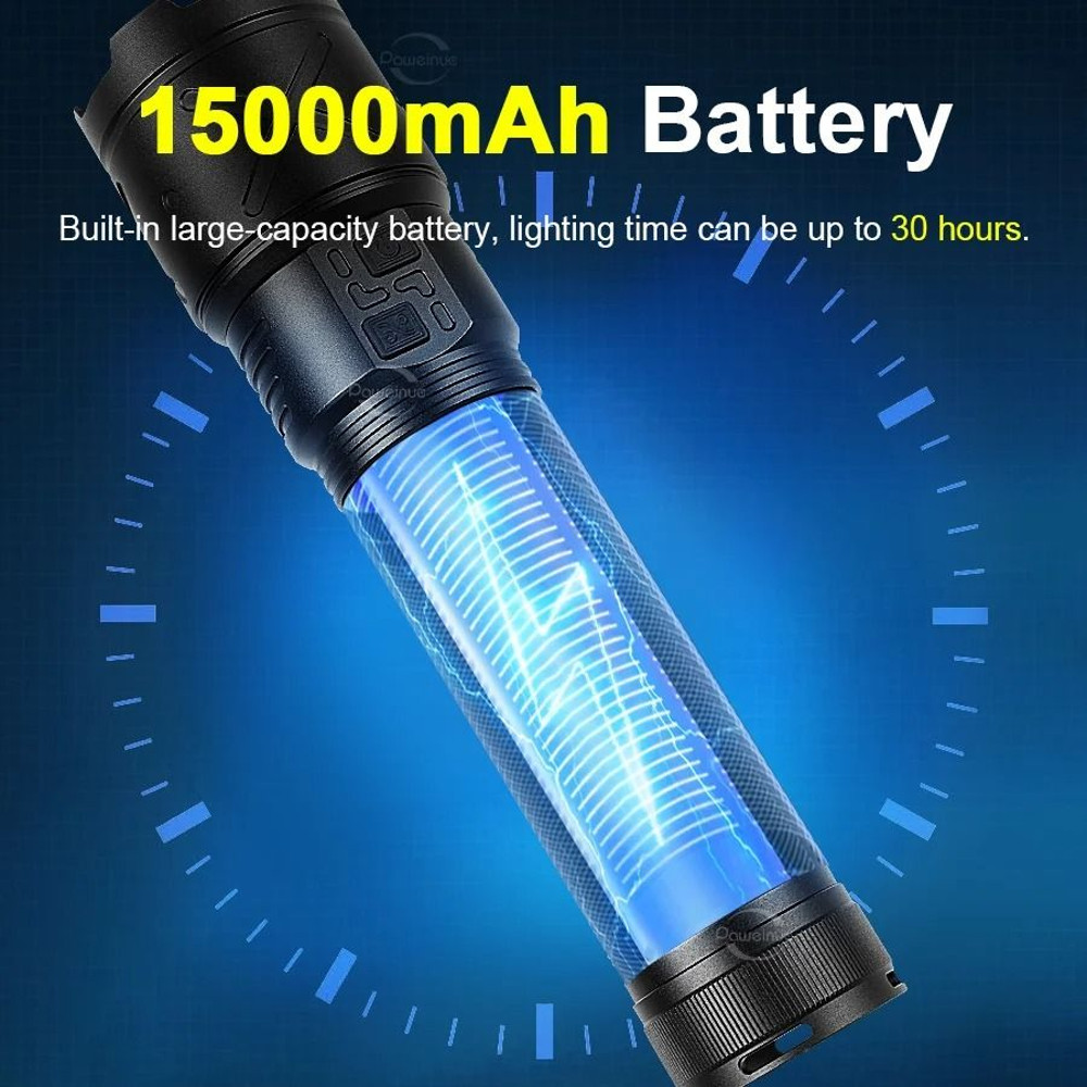 Rechargeable Ultra Bright LED Flashlight With Zoom USB Charging Waterproof Tactical Torch For Outdo 4