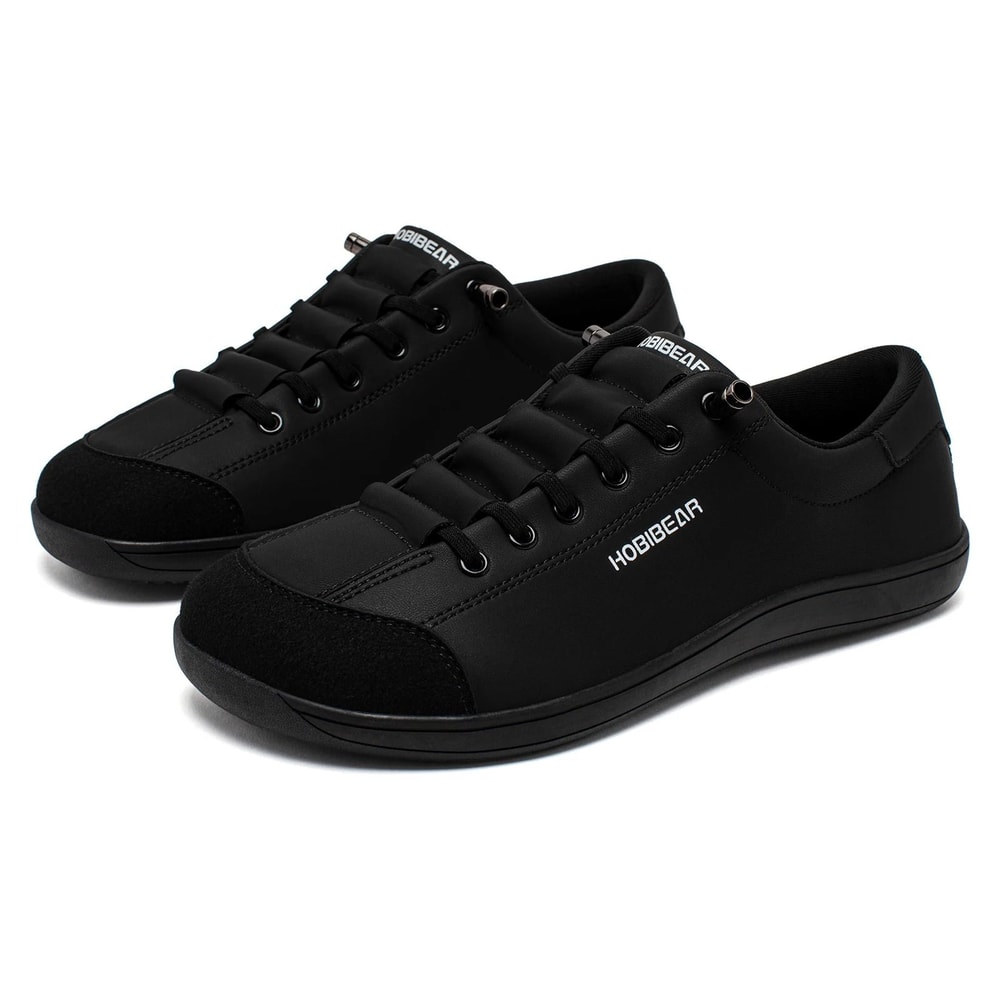 Unisex Wide Toe Barefoot Leather Sneakers With Adjustable Fit Slip On Design For Walking And Casual 5