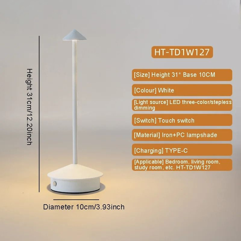 Modern Mushroom LED Table Lamp For Bedroom Home Decor Bedside Night Light Ambient Lighting For Rest 8