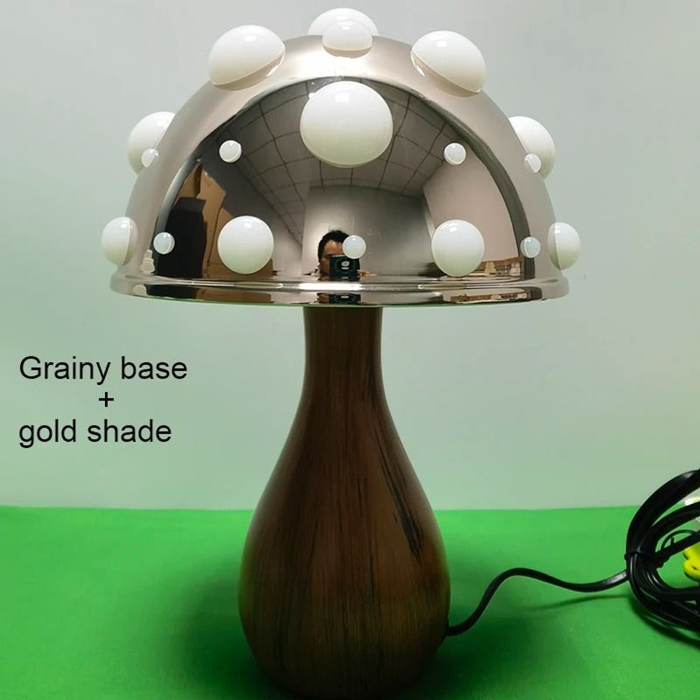 Shiitake Mushroom LED Desk Lamp With USB Or AC Power Tricolor Lighting Biomimetic Night Light For H 8