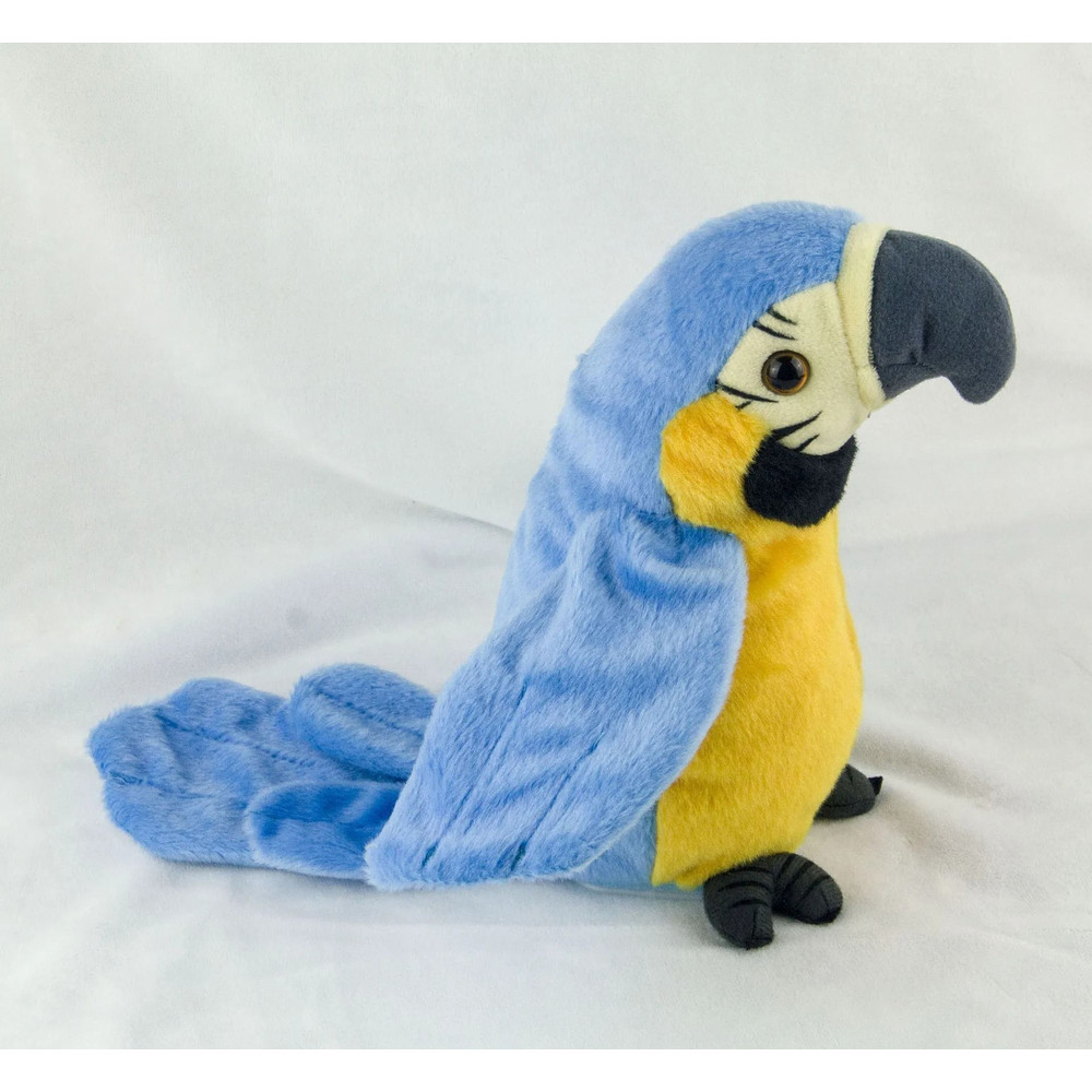 Talking Parrot Plush Toy With Repeating Voice Feature Animated Macaw Bird For Kids Interactive Play 7