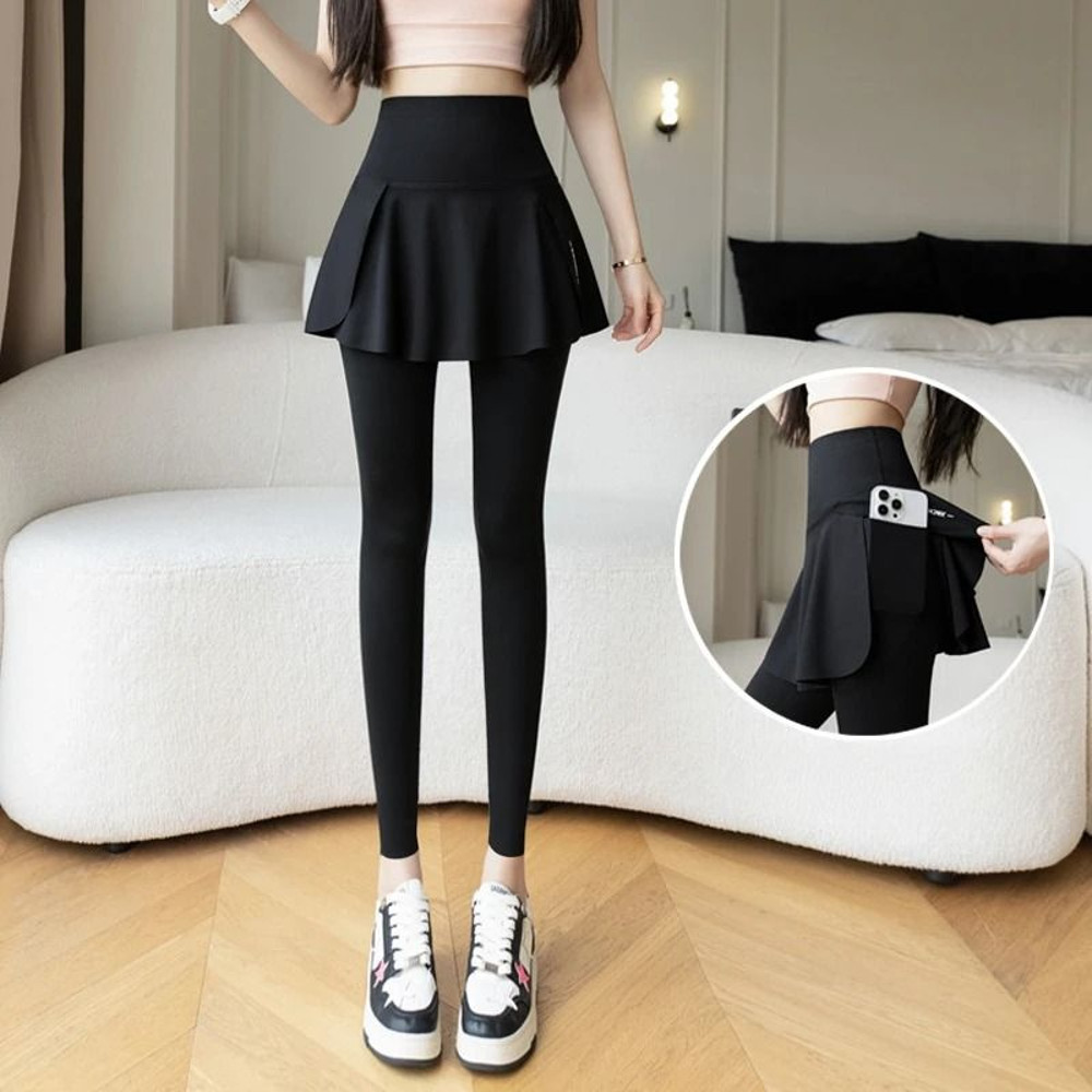 High Waist Seamless Womens Fitness Leggings With Pocket And Fake Two Piece Hip Lifting Design For Y 6