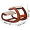 Ergonomic Kneeling Rocking Chair With Thick Cushion And Wood Frame For Home Office Posture Support 5