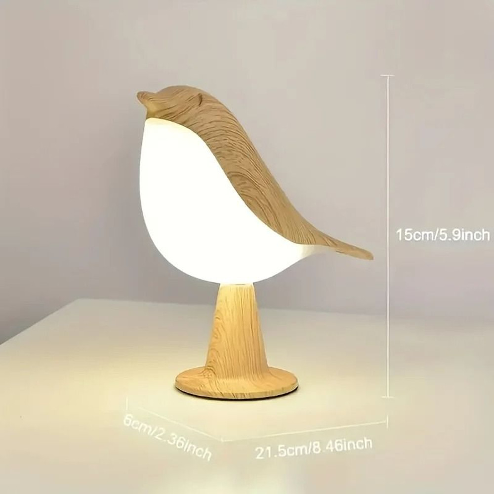 Bird Shaped LED Touch Night Light With Rechargeable Battery And 3 Colors For Bedroom Desk Or Bedsid 5