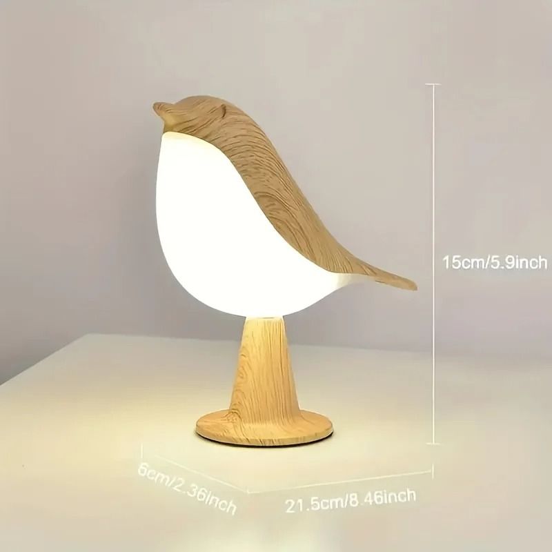 Bird Shaped LED Touch Night Light With Rechargeable Battery And 3 Colors For Bedroom Desk Or Bedsid 5