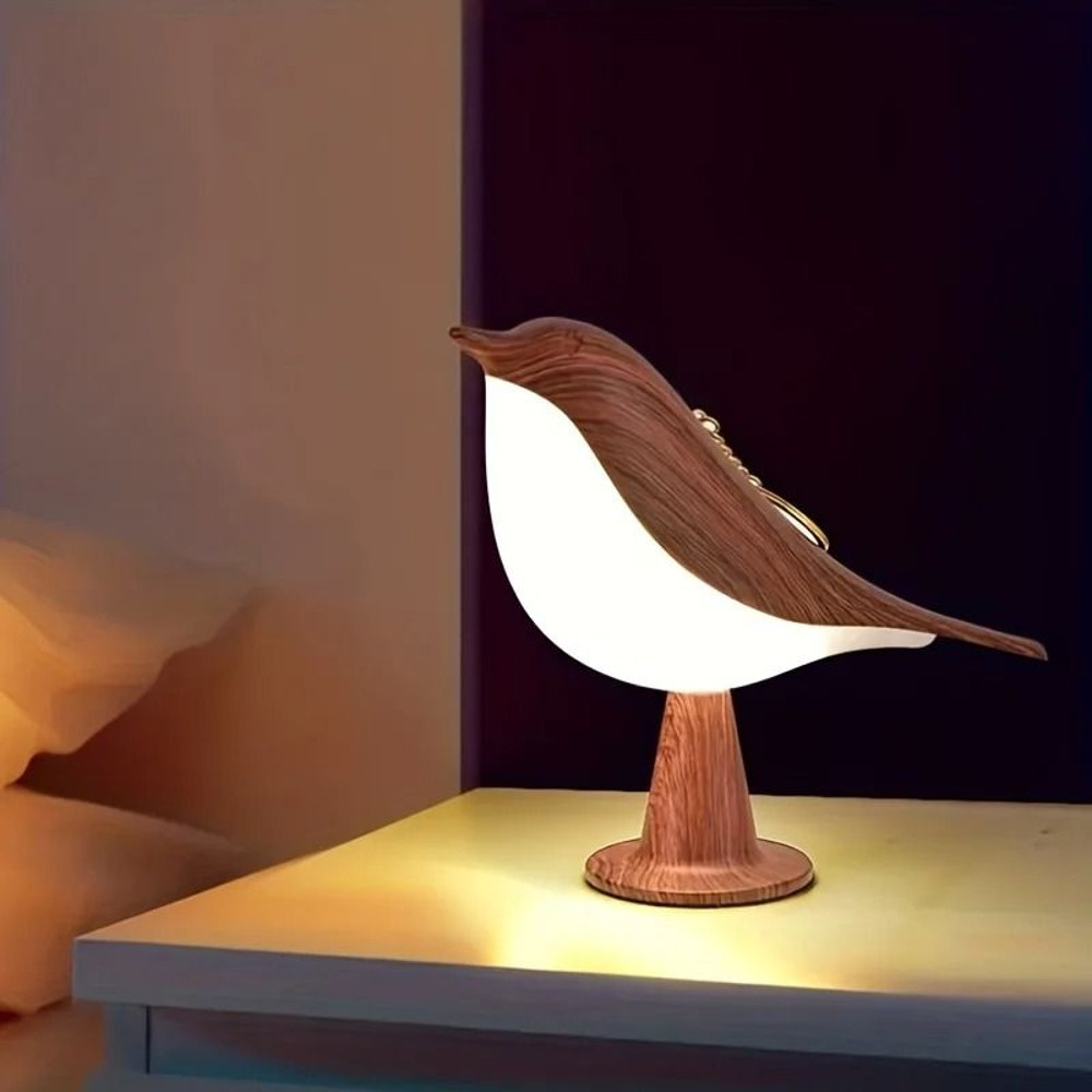 Bird Shaped LED Touch Night Light With Rechargeable Battery And 3 Colors For Bedroom Desk Or Bedsid 7