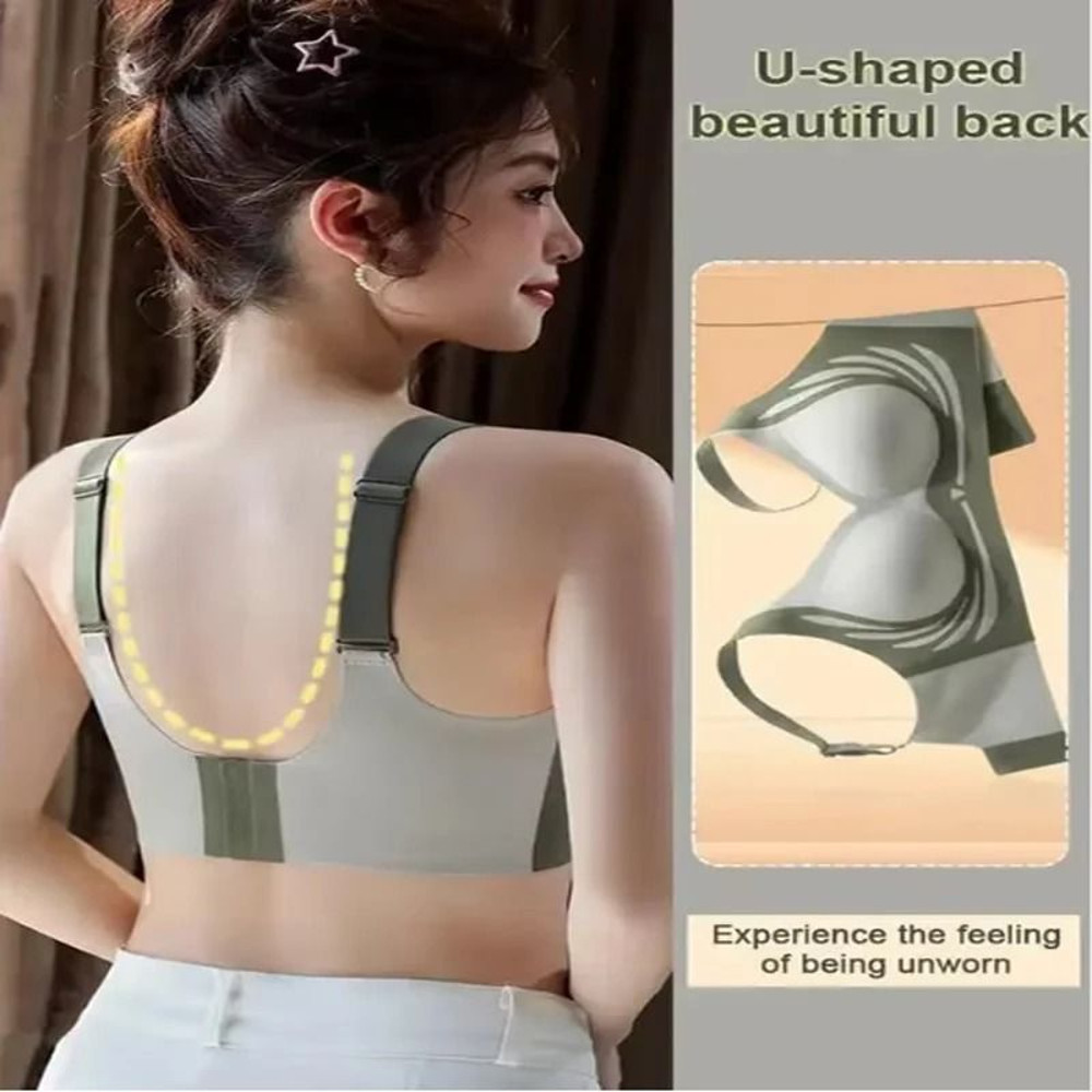 Seamless Wireless Push Up Bra With Adjustable Straps Full Coverage Anti Sagging Supportive Underwea 3