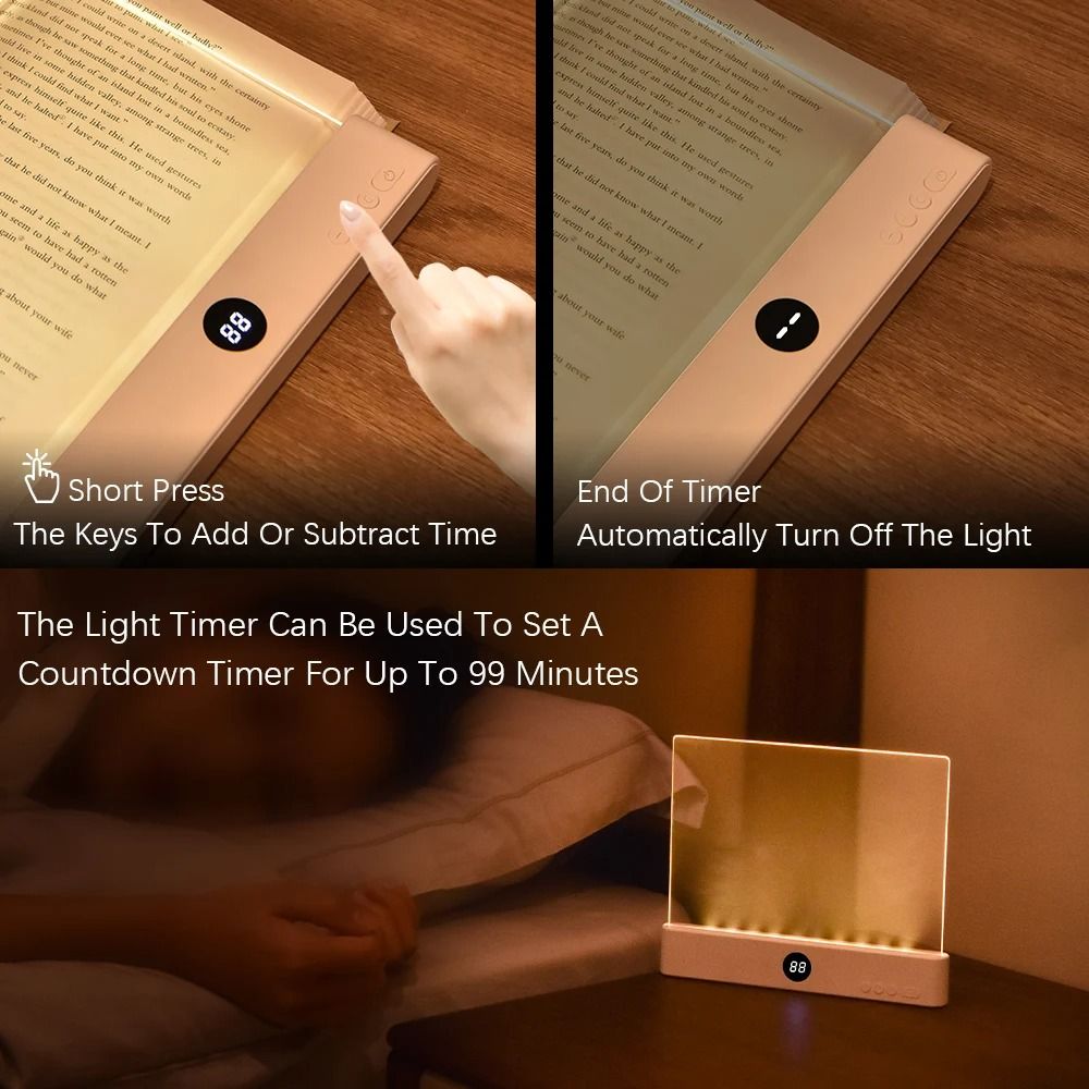 LED Bookmark Reading Light For Bed Or Travel Portable Clip On Night Light For Book Lovers Study And 3