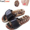 Acupressure Massage Stone Slippers For Foot Reflexology With Natural Stones For Pain Relief And Cir 0