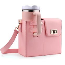 outdoor crossbody water bottle bag with adjustable strap and insulated lining for travel hiking and daily hydration