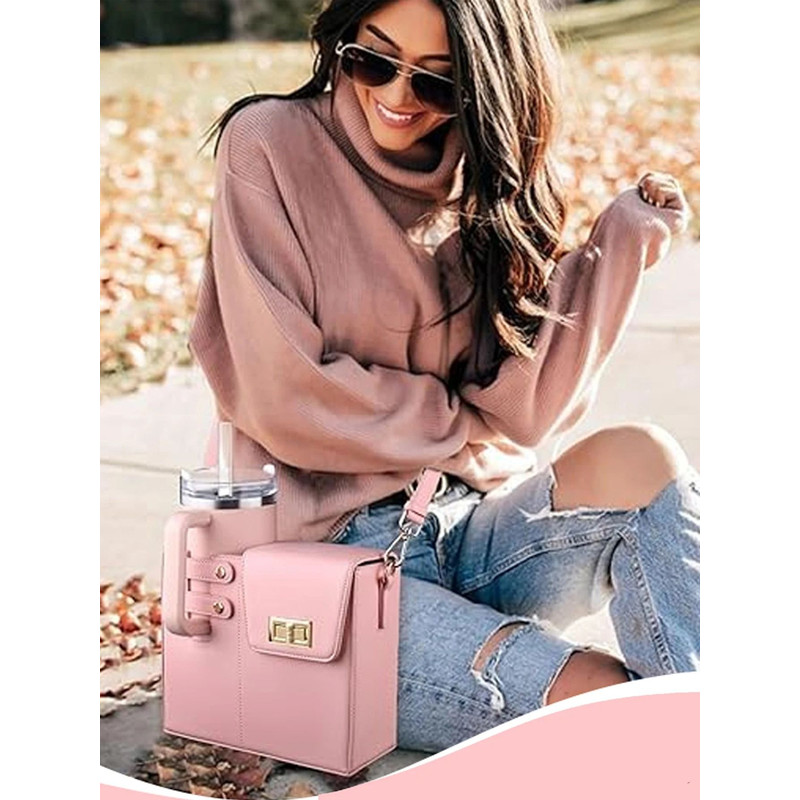 Outdoor Crossbody Water Bottle Bag With Adjustable Strap And Insulated Lining For Travel Hiking And 2