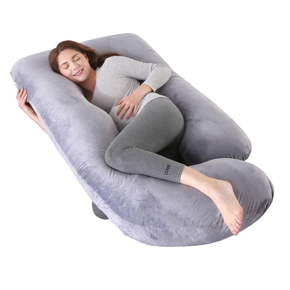 G Shaped Full Body Pregnancy Pillow With Removable Cover For Belly Back And Hip Support During Mate 6