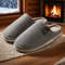 Winter Cotton Slippers For Men And Women Non Slip Indoor Slides Plush Warm Couple Flats Shoes 0