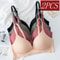 2Pcs Seamless Glossy Push Up Bras For Women Soft Bralette Lingerie Non Wire Comfortable Support S T 0