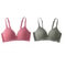 2Pcs Seamless Glossy Push Up Bras For Women Soft Bralette Lingerie Non Wire Comfortable Support S T 12