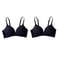 2Pcs Seamless Glossy Push Up Bras For Women Soft Bralette Lingerie Non Wire Comfortable Support S T 6