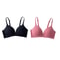 2Pcs Seamless Glossy Push Up Bras For Women Soft Bralette Lingerie Non Wire Comfortable Support S T 7