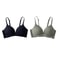 2Pcs Seamless Glossy Push Up Bras For Women Soft Bralette Lingerie Non Wire Comfortable Support S T 8