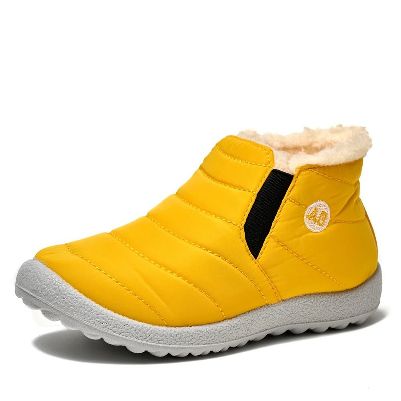 Waterproof Winter Children Snow Boots With Fur Lining NonSlip Cotton Plush Warm Shoes For Girls And 9