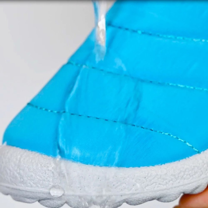 Waterproof Winter Children Snow Boots With Fur Lining NonSlip Cotton Plush Warm Shoes For Girls And 1