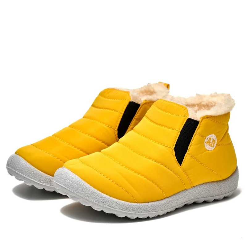 Waterproof Winter Children Snow Boots With Fur Lining NonSlip Cotton Plush Warm Shoes For Girls And 3