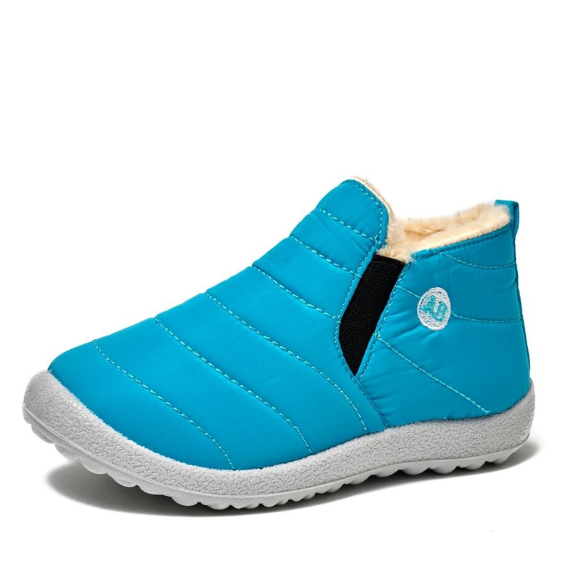 Waterproof Winter Children Snow Boots With Fur Lining NonSlip Cotton Plush Warm Shoes For Girls And 8