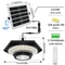 Solar Pendant Lights For Outdoor And Indoor Use With 288 LEDs Motion Sensor Barn And Shed Light Wat 7