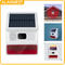 Wireless Solar Outdoor Siren Alarm With Sound And Flash For Home Security Systems 0