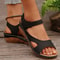 Womens Summer Wedge Heel Sandals With Soft Sole And Casual Open Toe Design 2