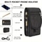 Mobile Phone Waist Hanging Bag With Pen Slot And Flip Top Closure 4