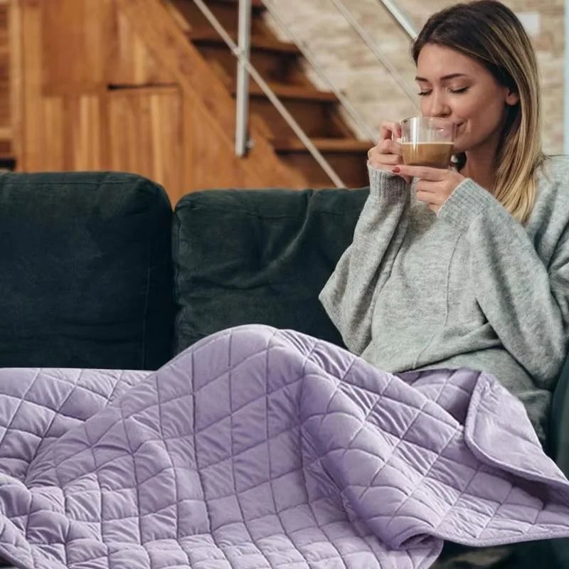 USB Heated Blanket Winter Shawl Washable Electric Body Warmer 4