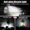 Rechargeable 1000 Lumen Bicycle Light Set With Front And Rear Rainproof Headlights 2