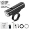Rechargeable 1000 Lumen Bicycle Light Set With Front And Rear Rainproof Headlights 6