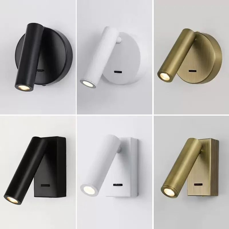 Indoor LED Wall Light With Switch For Bedroom Or Hotel Guest Room Reading 1