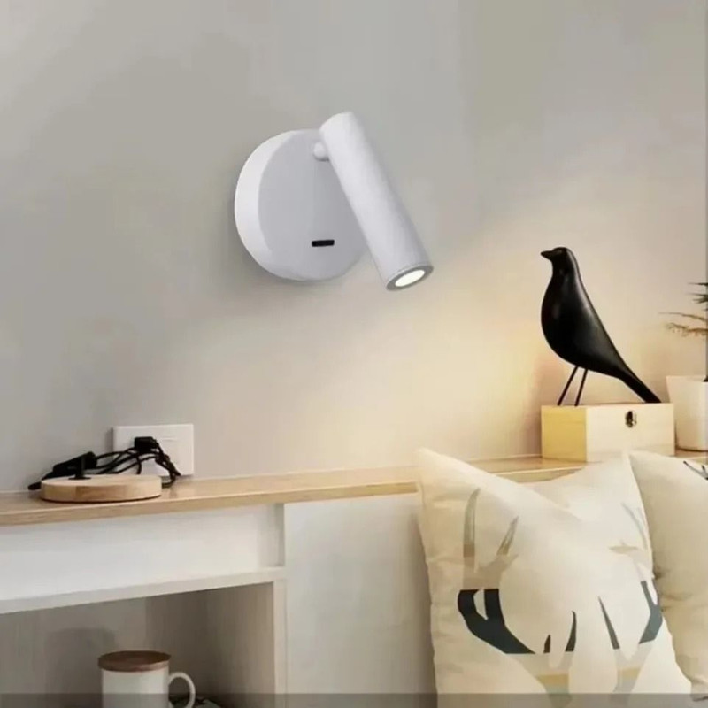 Indoor LED Wall Light With Switch For Bedroom Or Hotel Guest Room Reading 2