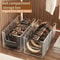 Belt Organizer Box 5 Grid Storage Rack For Closet And Drawer Space Saving Display Case 0